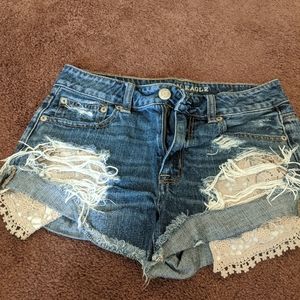 American Eagle Distressed Shorts
